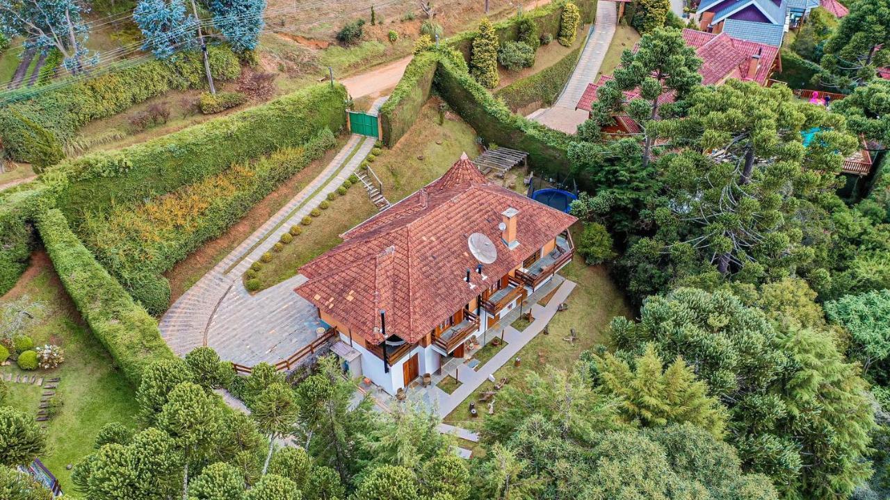Chale Belga Em Condominio - 1,2 Km Do Centro Turistico Capivari Campos do Jordão Exteriör bild